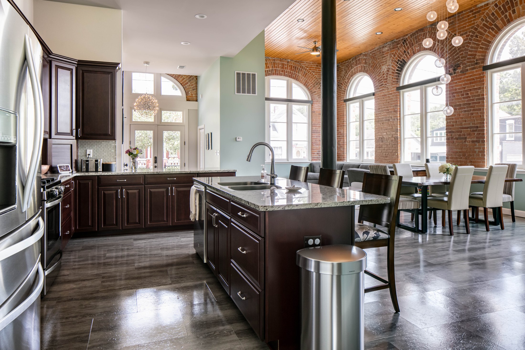 Kitchen in brewery residence