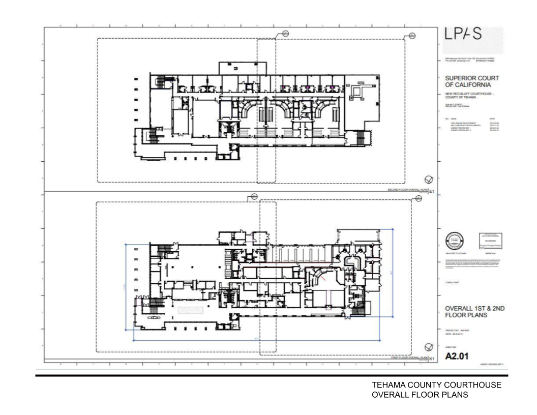 Tehama County Courthouse project board